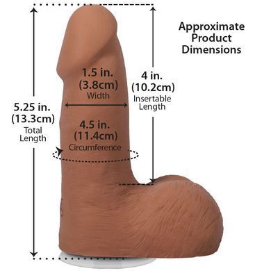 Фалоімітатор Doc Johnson The Realistic Cock ULTRASKYN - 5 Inch with Balls Caramel SX4475 фото Купити Фалоімітатор Doc Johnson The Realistic Cock ULTRASKYN - 5 Inch with Balls Caramel  Doc Johnson  2 299 грн