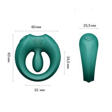 Эрекционное кольцо Zalo Apis Turquoise Green SX2690 фото Купить Эрекционное кольцо Zalo Apis Turquoise Green  Zalo  3 799 грн