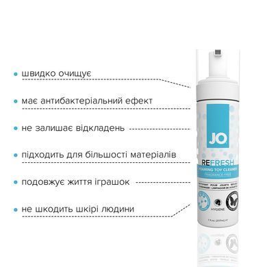 Мягкая пенка для очистки игрушек JO REFRESH (207 мл) дезинфицирующая, проникает глубоко SO1773 фото Купить   JO (США) 609 грн