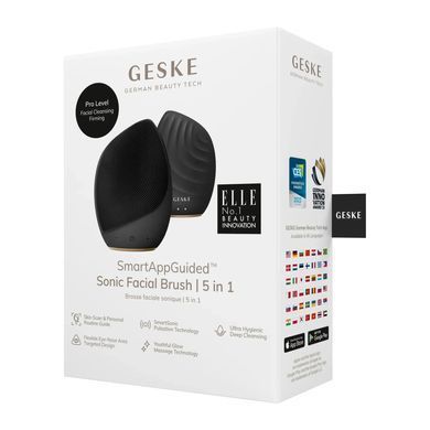 Електронна ультразвукова щітка для обличчя GESKE Sonic Facial Brush 5в1 gray HB0064 фото Купити Електронна ультразвукова щітка для обличчя GESKE Sonic Facial Brush 5в1 gray  GESKE  1 163 грн