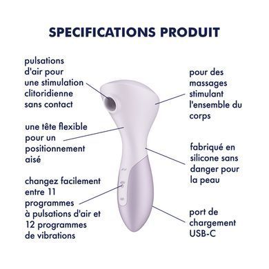 Вібромасажер Satisfyer Wand-erful з вакуумною кліторальною стимуляцією Satisfyer  &mdash; фото