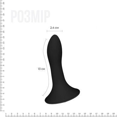 Дилдо с присоской Adrien Lastic Hitsens 5 Black, отлично для страпона, диаметр 2,4см, длина 13см AD24059 фото Купить   Adrien Lastic  1 006 грн