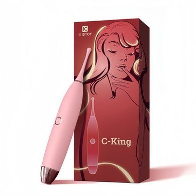 Кліторальний вібратор KISTOY C-King Pink, з двома дод. насадками, потужна прицільна стимуляція SO9557 фото Купити Кліторальний вібратор KISTOY C-King Pink, з двома дод. насадками, потужна прицільна стимуляція  KISSTOY (Китай) 2 272 грн