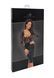 Платье Noir Handmade F295 Euphoria, S, black, кружево, глубокое декольте, юбка миди под латекс SX0207 фото 6