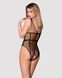 Бодістокінг із великої сітки з доступом Obsessive B117 teddy S/M/L, чорний SO7205 фото 2