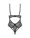 Тедди с доступом Obsessive Blomentis crotchless teddy, XS/S, прозрачное, открытая спина, низ-стринги SX1026 фото 4
