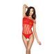 Бодістокінг Passion BS035 red, боді, імітація топа і трусиків &mdash; фото 1