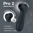 Вакуумний кліторальний стимулятор Satisfyer Pro 2 Generation 3 with Liquid Air Connect App Dark Grey SO8404 фото Купити Вакуумний кліторальний стимулятор Satisfyer Pro 2 Generation 3 with Liquid Air Connect App Dark Grey  Satisfyer (Німеччина) 2 854 грн