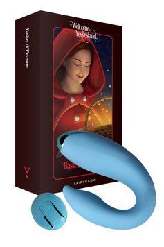 Вибратор для пар FairyGasm PleasureBerry blue, зарядный кейс, пульт ДУ SX0640 фото Купить   FairyGasm (Польща) 3 538 грн