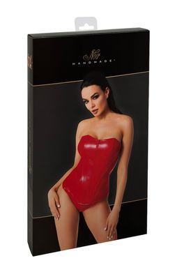 Корсет Noir Handmade F355 Red powerwetlook corset - S SX2025 фото Купити Корсет Noir Handmade F355 Red powerwetlook corset - S  Noir Handmade (Польща) 3 048 грн
