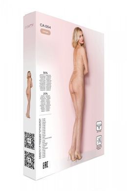 Телесный ажурный бодистокинг со сложным вертикальным плетением Casmir CA004 SO5330 фото Купить   Casmir  1 108 грн