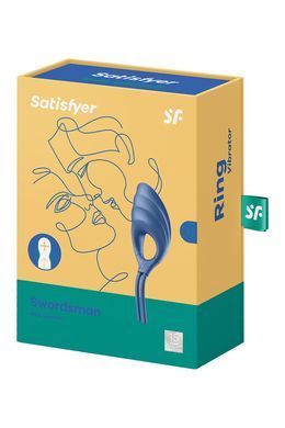 Ерекційне віброкільце-ласо Satisfyer Swordsman Blue, міцна фіксація, 10 режимів, потужний мотор SO6281 фото Купити Ерекційне віброкільце-ласо Satisfyer Swordsman Blue, міцна фіксація, 10 режимів, потужний мотор  Satisfyer (Німеччина) 1 265 грн