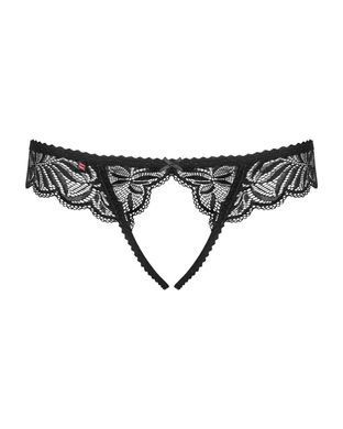 Мереживні танга з доступом Obsessive Contica crothchles thong S/M, чорні SO7256 фото Купити Мереживні танга з доступом Obsessive Contica crothchles thong S/M, чорні  Obsessive (Польща) 553 грн