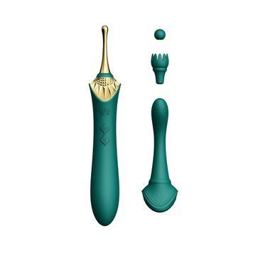Вагінально-кліторальний вібратор Zalo &mdash; Bess Turquoise Green, багатофункціональний із насадками SO6652 фото Купити Вагінально-кліторальний вібратор Zalo &mdash; Bess Turquoise Green, багатофункціональний із насадками  Zalo (США) 4 222 грн