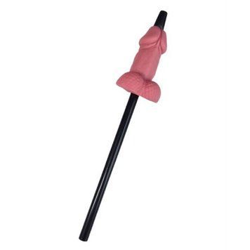 Коктейльна трубочка зі стопером-пенісом Diverty Sex Pink Diverty Sex  &mdash; фото
