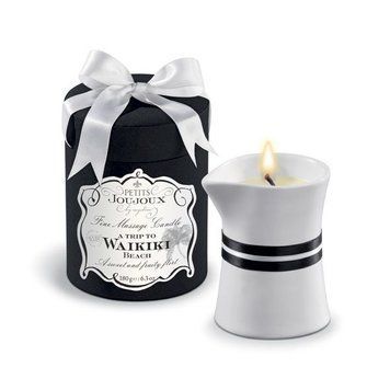 Массажная свечa Petits Joujoux - Waikiki Beach - Coconut and Pineapple (190 г) роскошная упаковка SO3143 фото Купить   Petits Joujoux (Німеччина) 1 921 грн