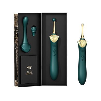 Вагінально-кліторальний вібратор Zalo &mdash; Bess Turquoise Green, багатофункціональний із насадками SO6652 фото Купити Вагінально-кліторальний вібратор Zalo &mdash; Bess Turquoise Green, багатофункціональний із насадками  Zalo (США) 4 222 грн