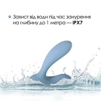 Смарт-вібратор в трусики Svakom Erica Dusty Blue, дуже гнучкий, 2 мотори SO8978 фото Купити Смарт-вібратор в трусики Svakom Erica Dusty Blue, дуже гнучкий, 2 мотори  Svakom  3 093 грн