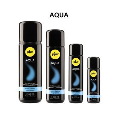 Лубрикант на водной основе pjur Aqua 30 мл, эффект бархатистой кожи без прилипания PJ10330 фото Купить Смазка на водной основе pjur Aqua Panthenol 250 мл с пантенолом, уход и увлажнение  Pjur  292 грн