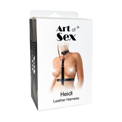 Сексуальная портупея из натуральной кожи Art of Sex - Heidi, размер XS-2XL, цвет красный SO7505 фото Купить   Art of Sex  711 грн