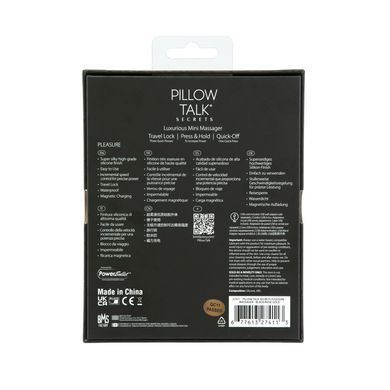 Мінівібромасажер Pillow Talk Secrets - Pleasure - Clitoral Vibrator Wand, потужний мотор SO8244 фото Купити Мінівібромасажер Pillow Talk Secrets - Pleasure - Clitoral Vibrator Wand, потужний мотор  Pillow Talk (Канада) 1 570 грн