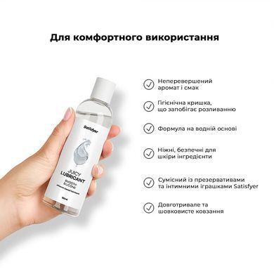 Лубрикант на силіконовій основі Satisfyer Juicy Lubricant Smooth Silicon silicone based 150 мл SX2731 фото Купити Лубрикант на силіконовій основі Satisfyer Juicy Lubricant Smooth Silicon silicone based 150 мл  Satisfyer  649 грн