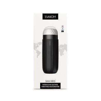 Интерактивный смарт-мастурбатор с вибрацией и посасыванием Svakom Sam Neo SO5098 фото Купить   Svakom (США) 4 164 грн