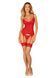 Комплект корсет и стринги Obsessive Ingridia corset & thong XS/S, красный SO9028 фото 6