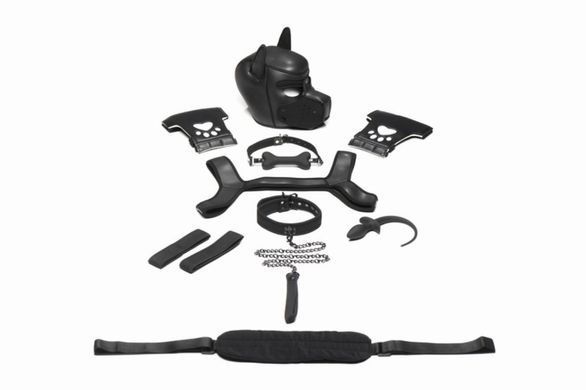 Набор BDSM щенка Master Series Luxury Pup Arsenal Set - Black SX1194 фото Купить Набор BDSM щенок Master Series Luxury Pup Arsenal Set - Black  Master Series  11 712 грн