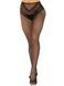 Стрип-колготки Leg Avenue Crotchless Net Tights with Heart Backseam, One Size, черные, с доступом SX1051 фото 2