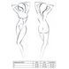 Полупрозрачное боди с вырезами Passion Exclusive Mirajane Body black S/M, black PS26405 фото 7