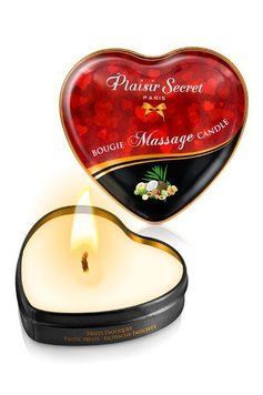 Массажная свеча-сердечко Plaisirs Secrets Exotic Fruits (35 мл) SO1870 фото Купить   Plaisirs Secrets (Франція) 341 грн
