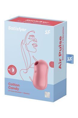 Вакуумний стимулятор із вібрацією Satisfyer Cotton Candy Light Red SO6282 фото Купити Вакуумний стимулятор із вібрацією Satisfyer Cotton Candy Light Red  Satisfyer (Німеччина) 1 588 грн