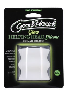 Мастурбатор Doc Johnson GoodHead - Glow Helping Head Silicone SX2523 фото Купити Мастурбатор Doc Johnson GoodHead - Glow Helping Head Silicone  Doc Johnson (США) 1 006 грн
