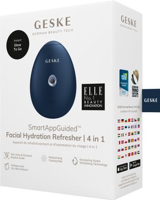 Електронний освіжувач для зволоження обличчя GESKE Facial Hydration Refresher 4в1 midnight HB0166 фото Купити Електронний освіжувач для зволоження обличчя GESKE Facial Hydration Refresher 4в1 midnight  GESKE 1 279 грн