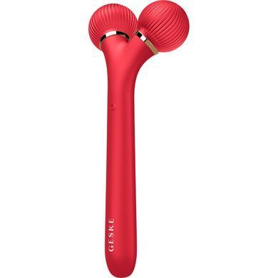Електронний ультразвуковий ролик для обличчя GESKE Sonic Facial Roller 4в1 red HB0633 фото Купити Електронний ультразвуковий ролик для обличчя GESKE Sonic Facial Roller 4в1 red  GESKE 1 699 грн