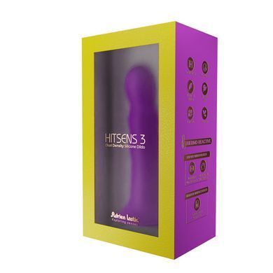 Дилдо с присоской Adrien Lastic Hitsens 3 Purple, отлично для страпона, диам. 4,1см, длина 18,2см AD24023 фото Купить   Adrien Lastic  1 108 грн