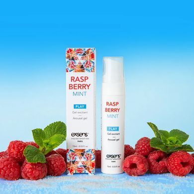 Стимулирующий гель EXSENS Kissable Raspberry Mint 15мл можно для поцелуев, охлаждающий SO2366 фото Купить   Exsens (Франція) 618 грн