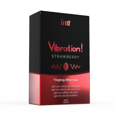 Рідкий вібратор Intt Vibration Strawberry (15 мл), густий гель, дуже смачний, діє до 30 хвилин SO2921 фото Купити Рідкий вібратор Intt Vibration Strawberry (15 мл), густий гель, дуже смачний, діє до 30 хвилин  Intt  747 грн