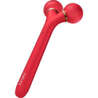 Електронний ультразвуковий ролик для обличчя GESKE Sonic Facial Roller 4в1 red HB0633 фото Купити Електронний ультразвуковий ролик для обличчя GESKE Sonic Facial Roller 4в1 red  GESKE 1 699 грн