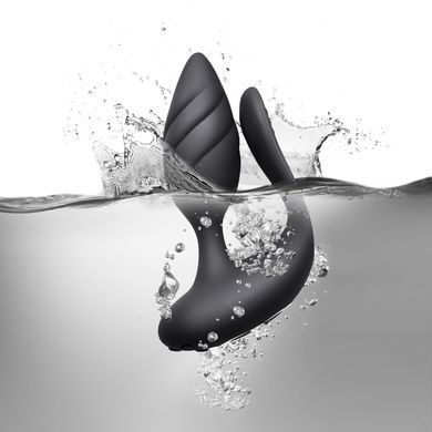 Анально-вагінальний вібратор для пар Rocks Off Cocktail Black, пульт ДК SO5482 фото Купити Анально-вагінальний вібратор для пар Rocks Off Cocktail Black, пульт ДК  Rocks Off (Великобританія) 3 233 грн