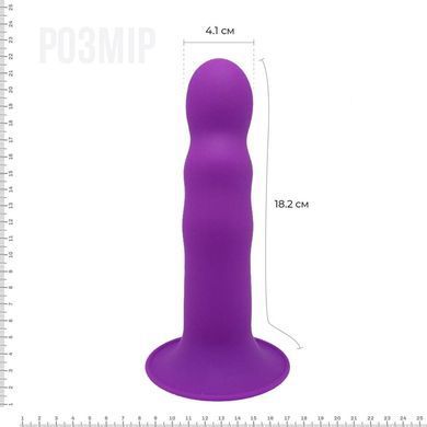 Дилдо с присоской Adrien Lastic Hitsens 3 Purple, отлично для страпона, диам. 4,1см, длина 18,2см AD24023 фото Купить   Adrien Lastic  1 108 грн