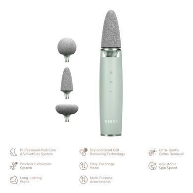 Шліфувальна пилка для стоп з додатковими насадками GESKE Electric Pumice Foot Smoothing Multi-Pen 8в1 green HB0530 фото Купити Шліфувальна пилка для стоп з додатковими насадками GESKE Electric Pumice Foot Smoothing Multi-Pen 8в1 green  GESKE 3 399 грн