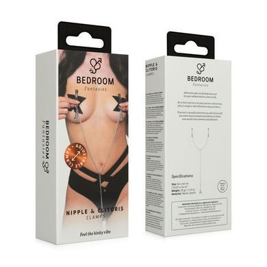 Зажимы для сосков и клитора Bedroom Fantasies: Nipple and Clitoris Clamps - Silver SX2208 фото Купить   Bedroom Fantasies  1 099 грн