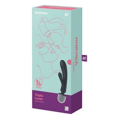 Вібратор-кролик з вібромасажером Satisfyer Triple Lover Grey, 3 мотори SO8789 фото Купити Вібратор-кролик з вібромасажером Satisfyer Triple Lover Grey, 3 мотори  Satisfyer (Німеччина) 2 540 грн