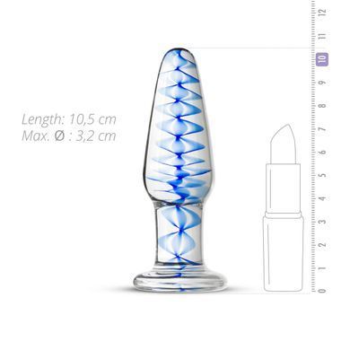 Скляна анальна пробка з внутрішньою спіраллю Gildo Glass Buttplug No. 23 SO4417 фото Купити Скляна анальна пробка з внутрішньою спіраллю Gildo Glass Buttplug No. 23  Gildo (Нідерланди) 1 320 грн