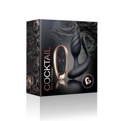 Анально-вагінальний вібратор для пар Rocks Off Cocktail Black, пульт ДК SO5482 фото Купити Анально-вагінальний вібратор для пар Rocks Off Cocktail Black, пульт ДК  Rocks Off (Великобританія) 3 233 грн