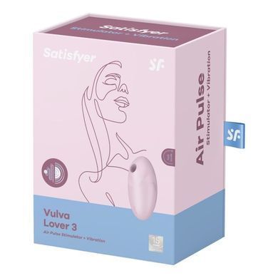 Вакуумний стимулятор з вібрацією Satisfyer Vulva Lover 3 Pink SO7782 фото Купити Вакуумний стимулятор з вібрацією Satisfyer Vulva Lover 3 Pink  Satisfyer (Німеччина) 1 588 грн