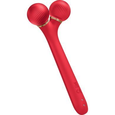 Електронний ультразвуковий ролик для обличчя GESKE Sonic Facial Roller 4в1 red HB0633 фото Купити Електронний ультразвуковий ролик для обличчя GESKE Sonic Facial Roller 4в1 red  GESKE 1 699 грн