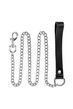 Повідець з натуральної шкіри Fetish Tentation Premium Metal leash with cowhide leather wrist 115 см SX1097 фото Купити Повідець з натуральної шкіри Fetish Tentation Premium Metal leash with cowhide leather wrist 115 см  Fetish Tentation (Франція) 600 грн